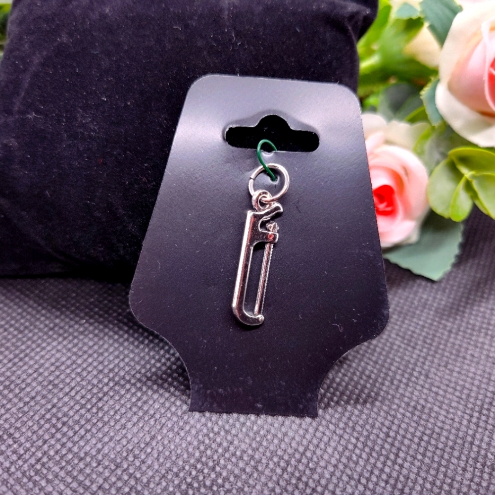 Hacksaw Craftsman plumbers Handyman Tool Charm Pendant